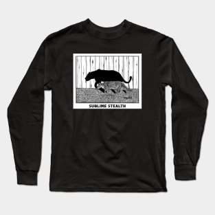 Sublime Stealth of a House Panther - clever cat drawing Long Sleeve T-Shirt